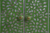 MOP Inlay Floral Armoire Green 3