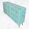 MOP Inlay Moroccan 9 Drawer Chest Green 5